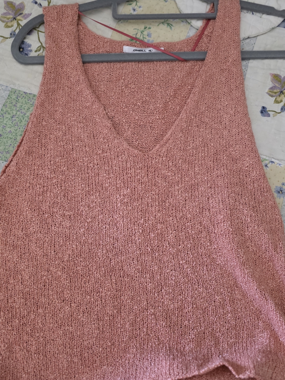MAUVE/PINK  V NECK Sleeveless Soft Crop Top Very Soft Hugs Body But Has Movement